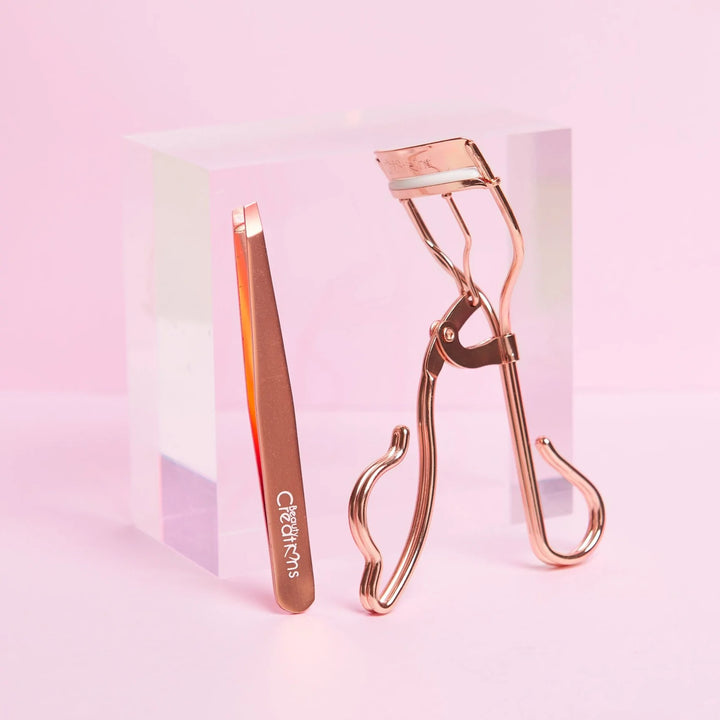 Set de cejas Rizador y Pinzas Rose Gold - Beauty Creations Colombia